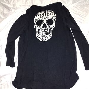 Skull sweater cardigan 2X